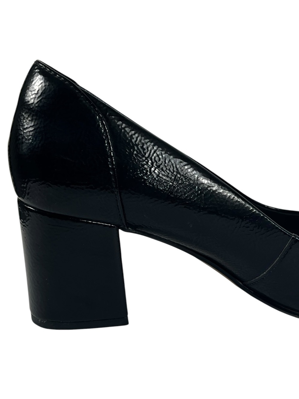 Clarks Classic Black Women's Block Heel Pumps Size 9 M, Black patten - Picture 7 of 10